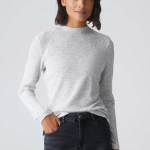 OPUS Langarmshirt Snowi Grau Online Bestellen^Damen Shirts
