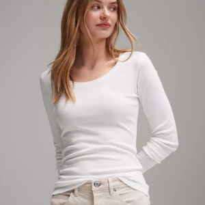 OPUS Langarmshirt Sorana Weiß Online Bestellen^Damen Basics | Shirts