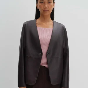 OPUS Lederblazer Noebe Rot Online Bestellen^Damen Blazer / Westen