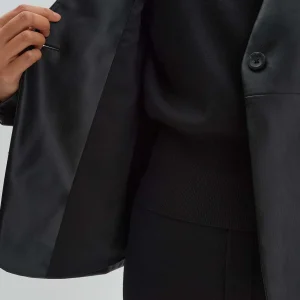 OPUS Lederblazer Noebe Schwarz Online Bestellen^Damen Blazer / Westen