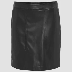 OPUS Lederrock Relvina Edgy Schwarz Online Bestellen^Damen Röcke