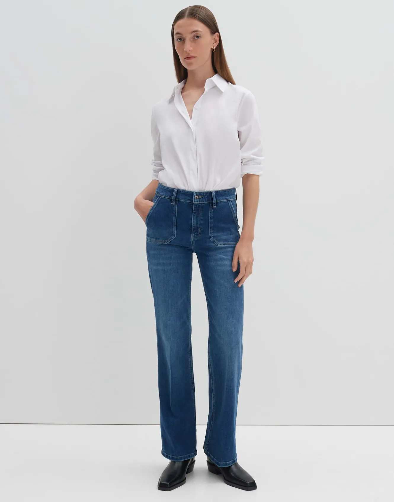 long_flared_jeans_carie_utility_blau_online_bestellen_0.webp OPUS Long Flared Jeans Carie Utility Blau Online Bestellen^Damen Jeans