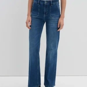 OPUS Long Flared Jeans Carie Utility Blau Online Bestellen^Damen Jeans