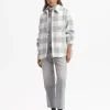 OPUS Overshirt Julola Check Grau Online Bestellen^Damen Blazer / Westen