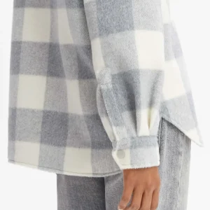 OPUS Overshirt Julola Check Grau Online Bestellen^Damen Blazer / Westen
