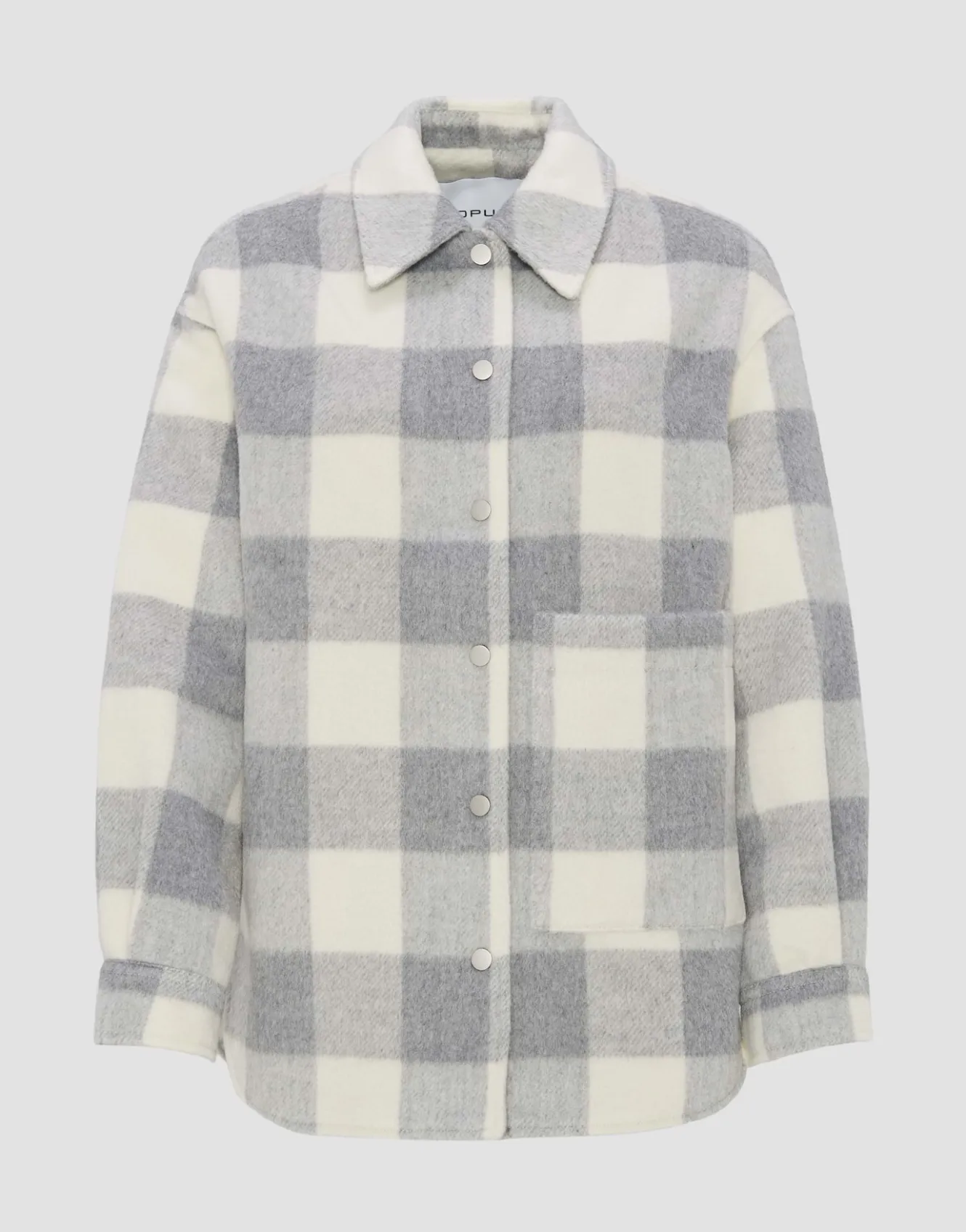 overshirt_julola_check_grau_online_bestellen_5.webp OPUS Overshirt Julola Check Grau Online Bestellen^Damen Blazer / Westen
