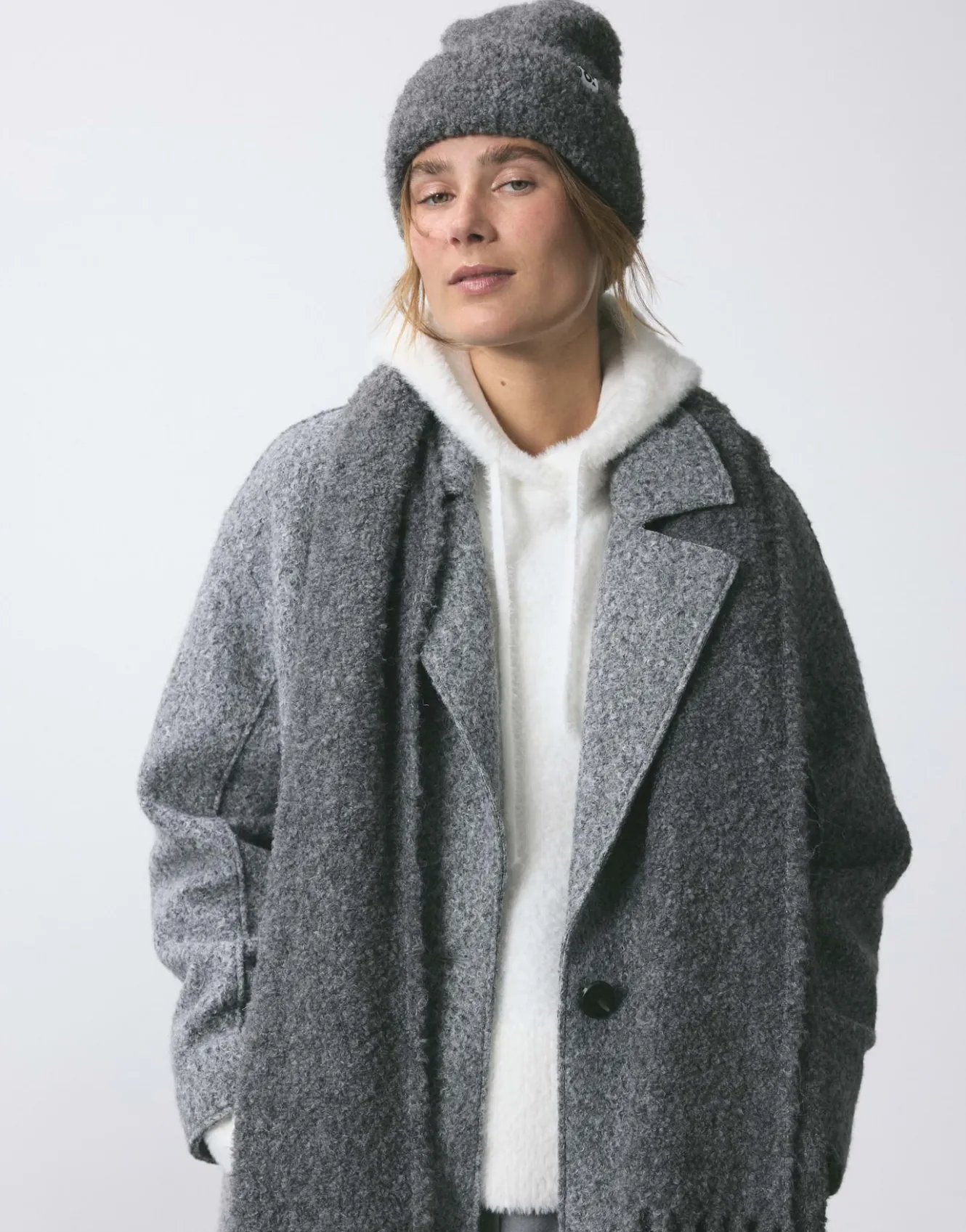 oversize_mantel_hannie_grau_online_bestellen_8.webp OPUS Oversize Mantel Hannie Grau Online Bestellen^Damen Jacken / Mäntel