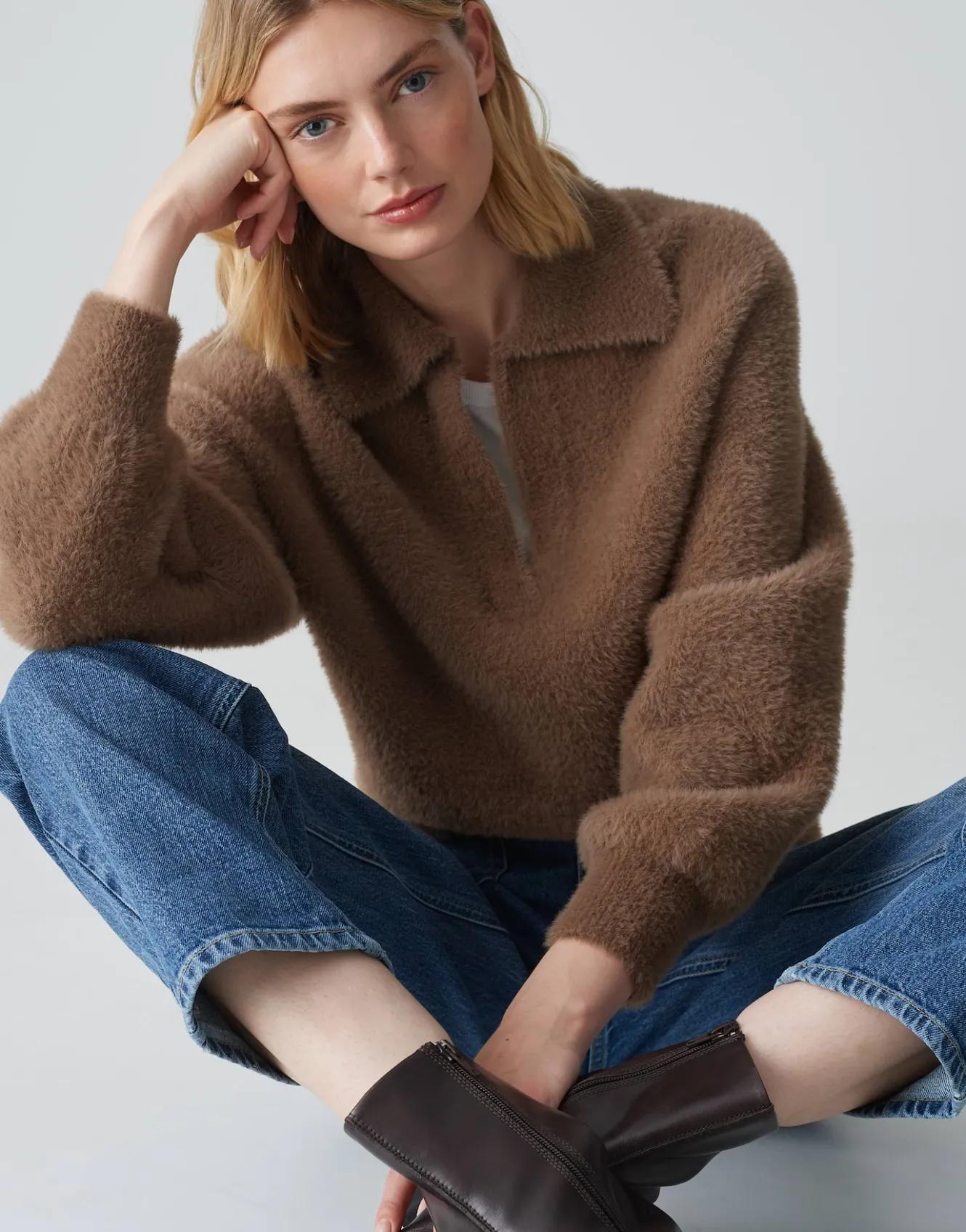 oversize_pullover_posson_braun_online_bestellen_7.webp OPUS Oversize Pullover Posson Braun Online Bestellen^Damen Strick