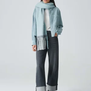 OPUS Oversize Schal Anuno Scarf Blau Online Bestellen^Damen Accessoires