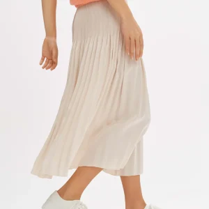 OPUS Plisseerock Ribane Shimmer Beige Online Bestellen^Damen Röcke