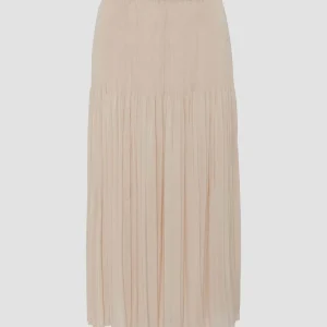 OPUS Plisseerock Ribane Shimmer Beige Online Bestellen^Damen Röcke