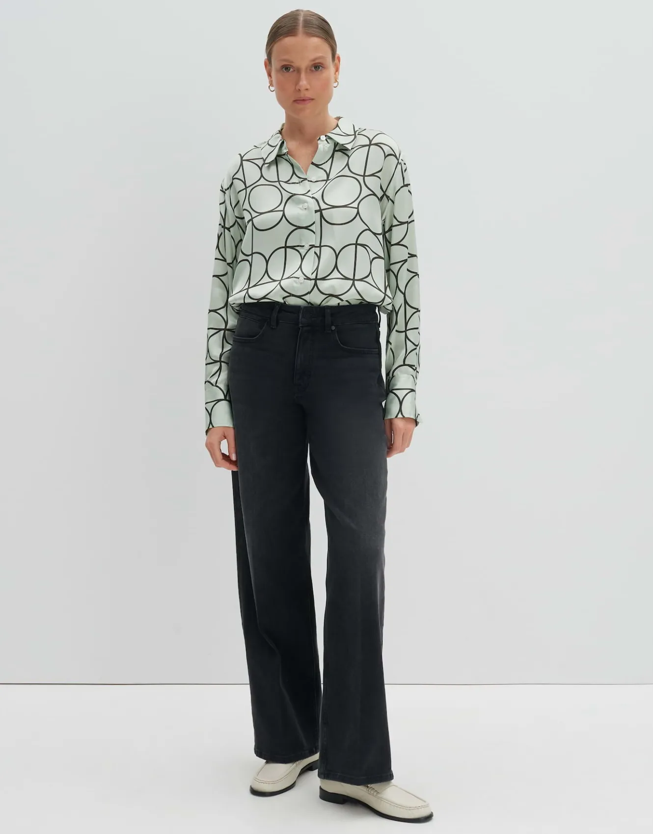 printbluse_zeline_grn_online_bestellen_0.webp OPUS Printbluse Zeline Grün Online Bestellen^Damen Blusen