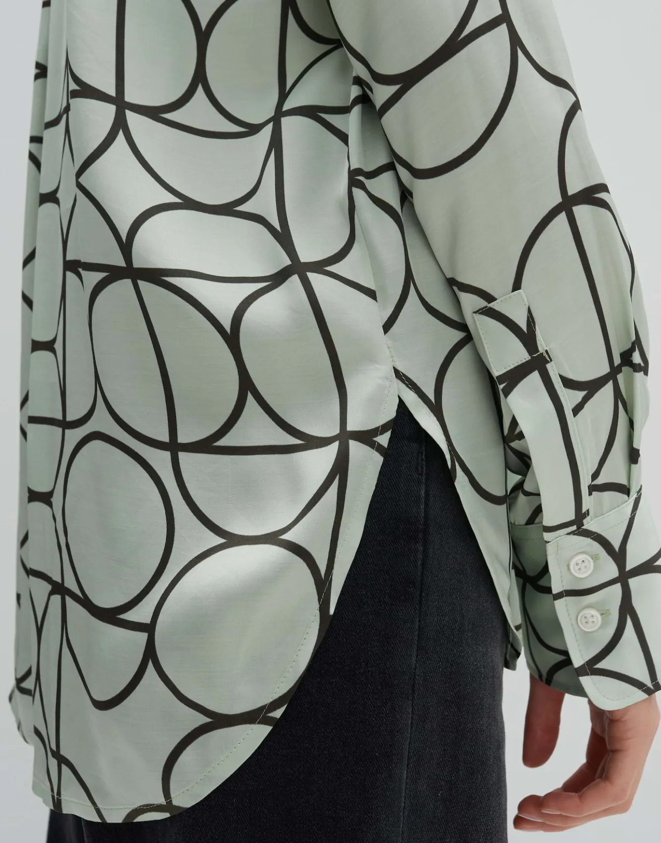 printbluse_zeline_grn_online_bestellen_5.webp OPUS Printbluse Zeline Grün Online Bestellen^Damen Blusen