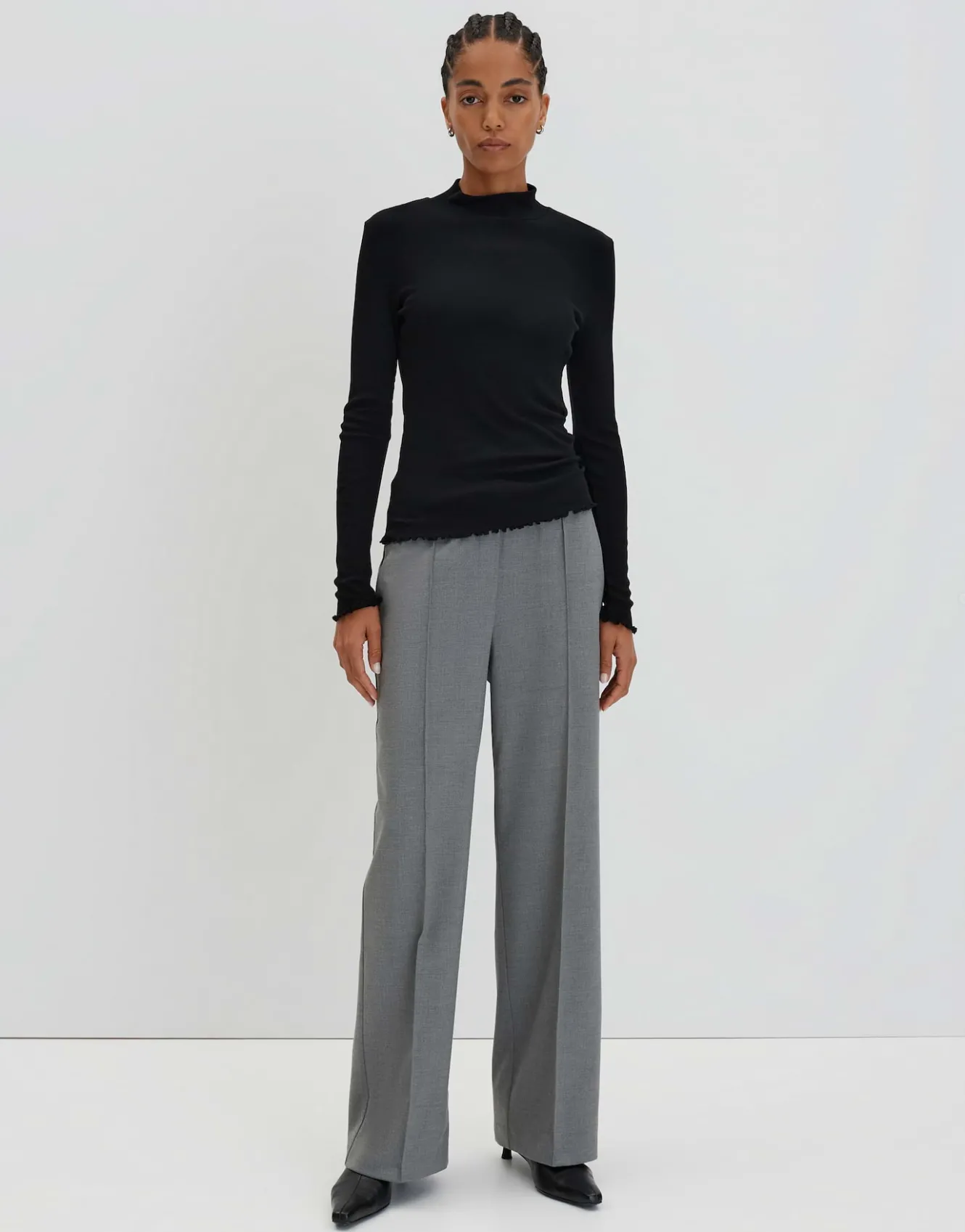 rippshirt_kinara_schwarz_online_bestellen_0.webp OPUS Rippshirt Kinara Schwarz Online Bestellen^Damen Basics | Shirts