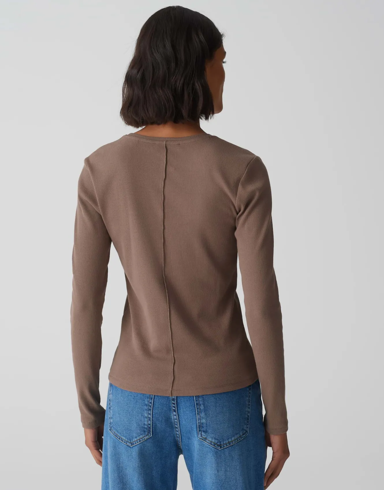 rippshirt_sadalie_braun_online_bestellen_2.webp OPUS Rippshirt Sadalie Braun Online Bestellen^Damen Basics | Shirts
