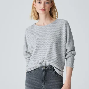 OPUS Rippshirt Sakim Grau Online Bestellen^Damen Shirts