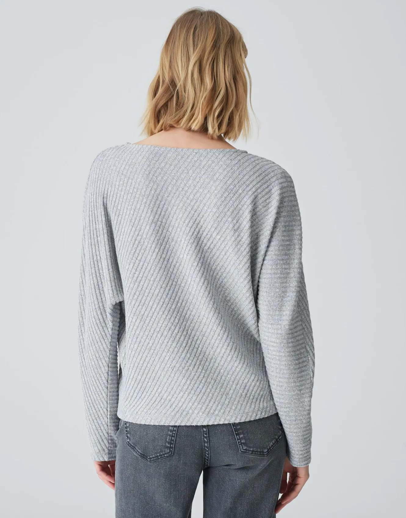 rippshirt_sakim_grau_online_bestellen_2.webp OPUS Rippshirt Sakim Grau Online Bestellen^Damen Shirts