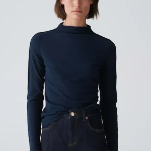 OPUS Rippshirt Salimas Blau Online Bestellen^Damen Shirts