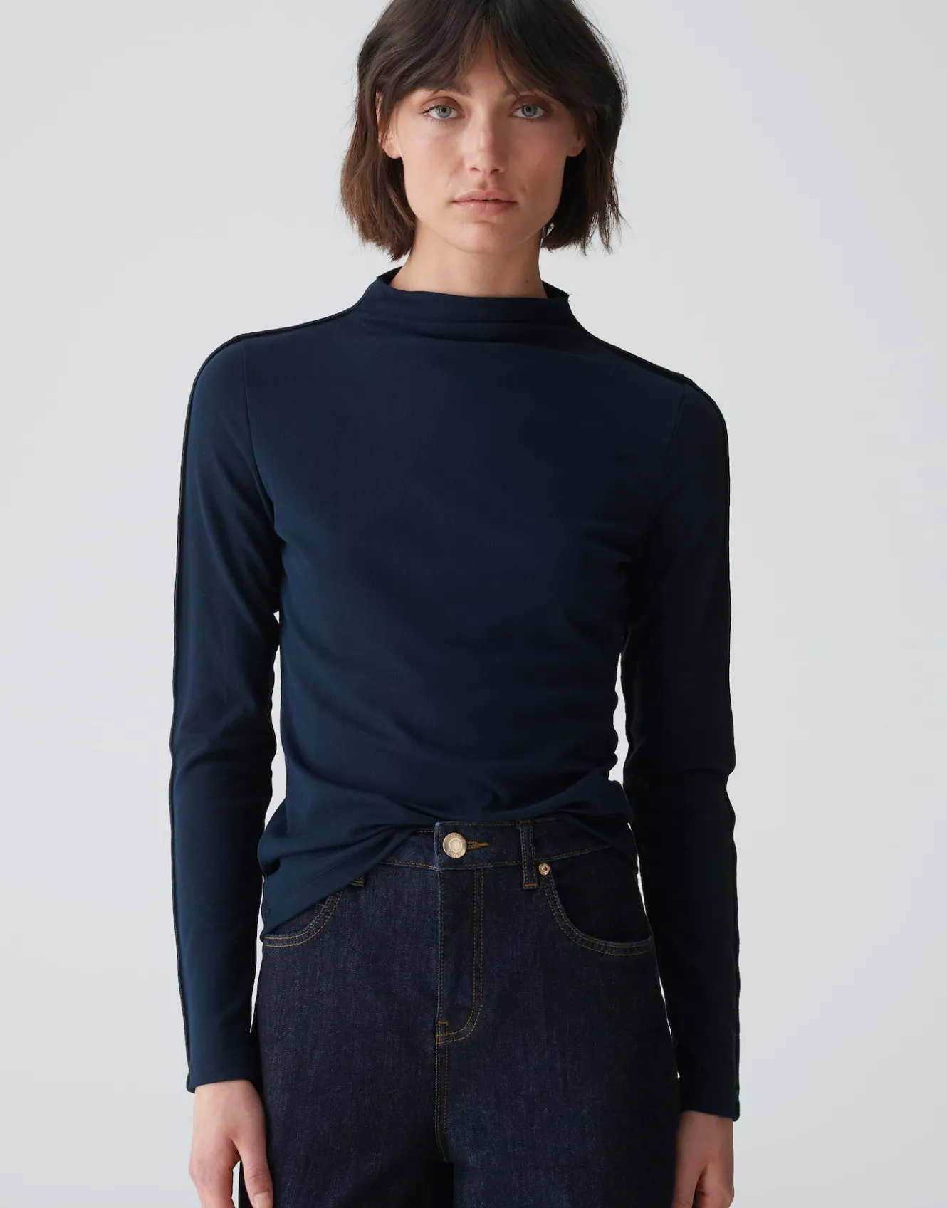 rippshirt_salimas_blau_online_bestellen_1.webp OPUS Rippshirt Salimas Blau Online Bestellen^Damen Shirts