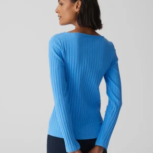 OPUS Rippshirt Sovke Blau Online Bestellen^Damen Shirts