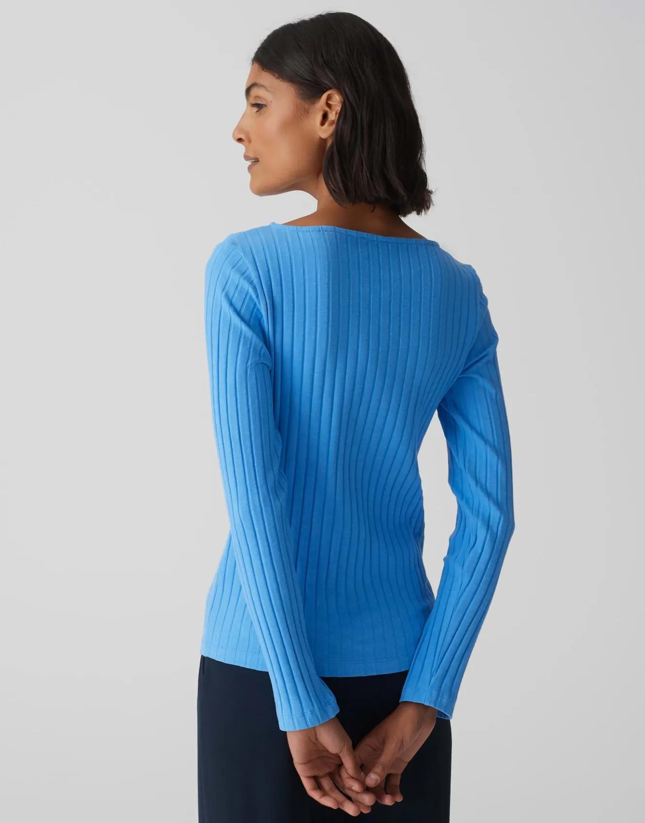 rippshirt_sovke_blau_online_bestellen_2.webp OPUS Rippshirt Sovke Blau Online Bestellen^Damen Shirts