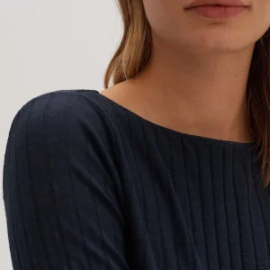 OPUS Rippshirt Sovke Blau Online Bestellen^Damen Shirts