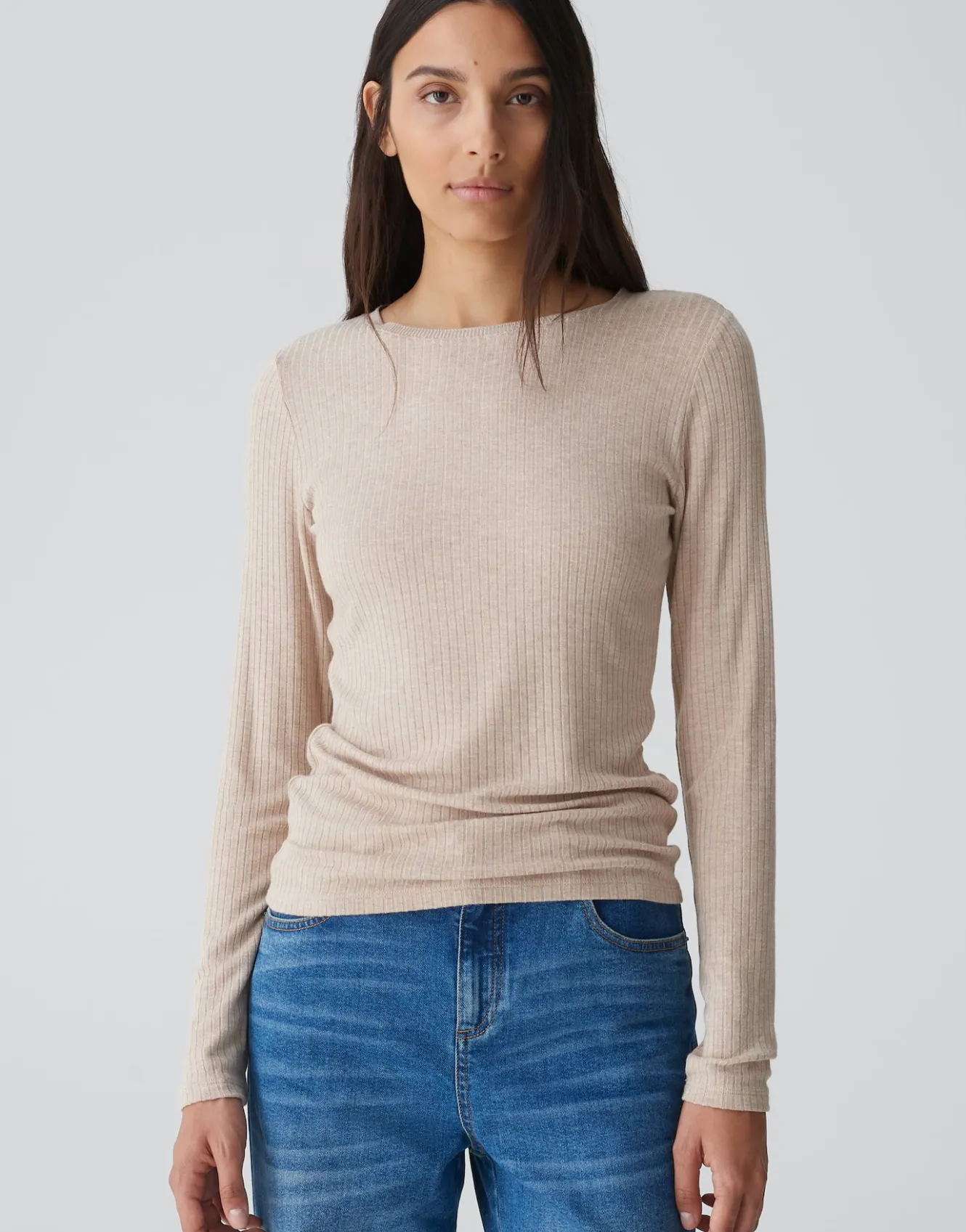 rippshirt_sulikko_soft_beige_online_bestellen_1.webp OPUS Rippshirt Sulikko Soft Beige Online Bestellen^Damen Shirts