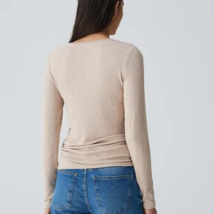 OPUS Rippshirt Sulikko Soft Beige Online Bestellen^Damen Shirts