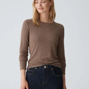 OPUS Rippshirt Sulikko Soft Braun Online Bestellen^Damen Shirts