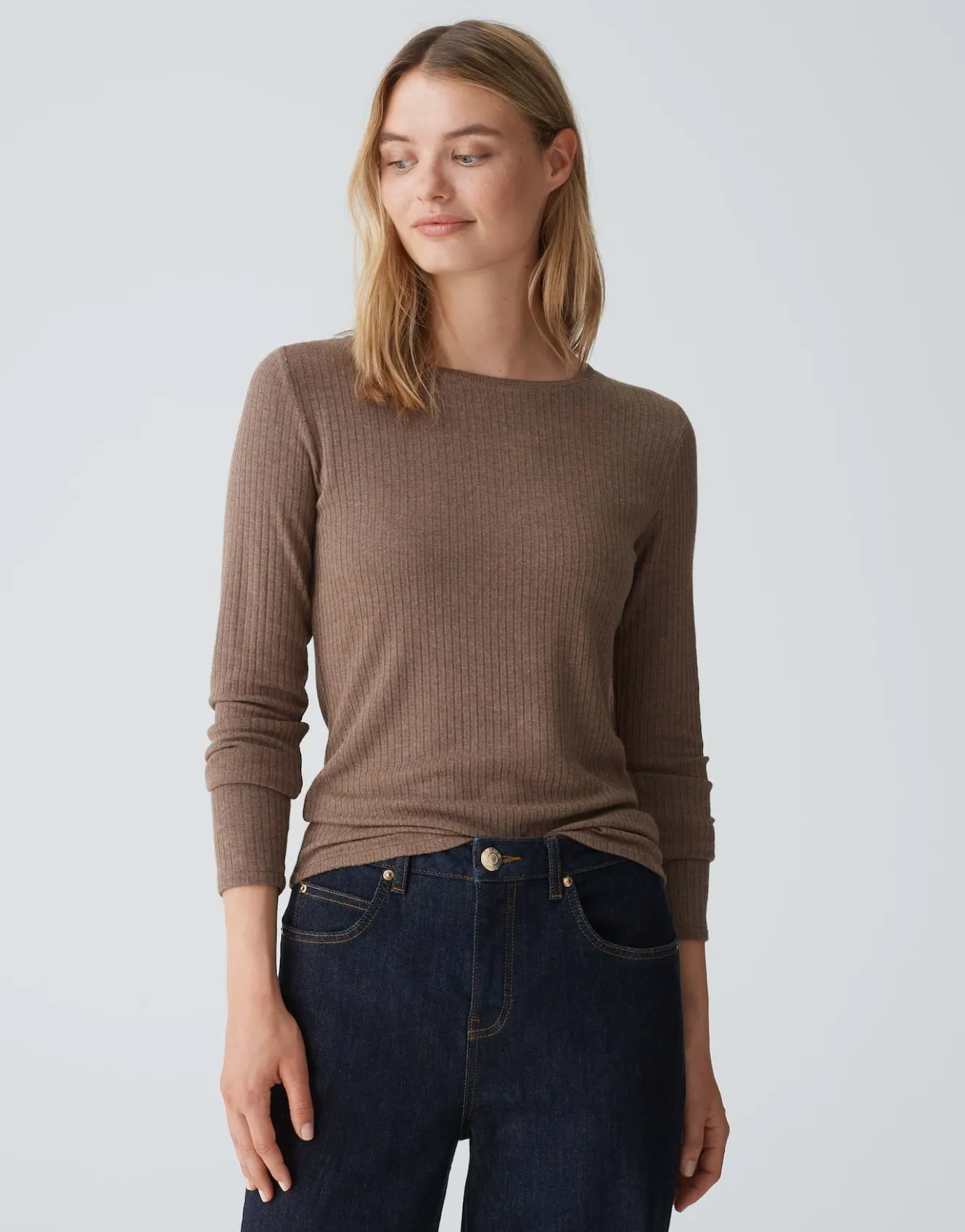 rippshirt_sulikko_soft_braun_online_bestellen_1.webp OPUS Rippshirt Sulikko Soft Braun Online Bestellen^Damen Shirts