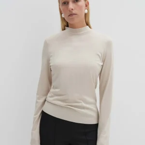 OPUS Rollkragenshirt Karlette Detail Beige Online Bestellen^Damen Basics | Shirts