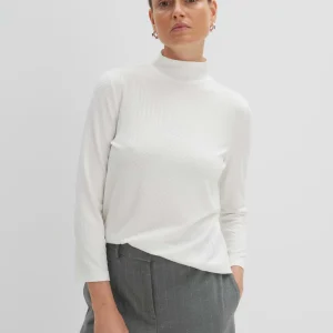 OPUS Rollkragenshirt Keyama Weiß Online Bestellen^Damen Shirts