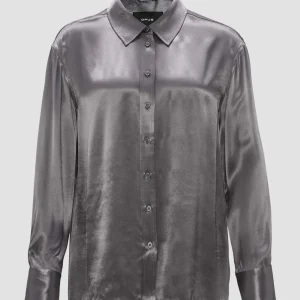 OPUS Satinbluse Fenzy Grau Online Bestellen^Damen Blusen