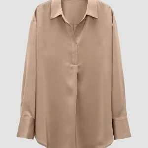 OPUS Satinbluse Zanza Beige Online Bestellen^Damen Blusen