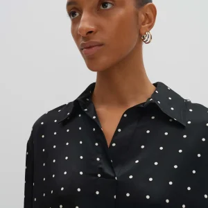 OPUS Satinbluse Zilow Schwarz Online Bestellen^Damen Blusen