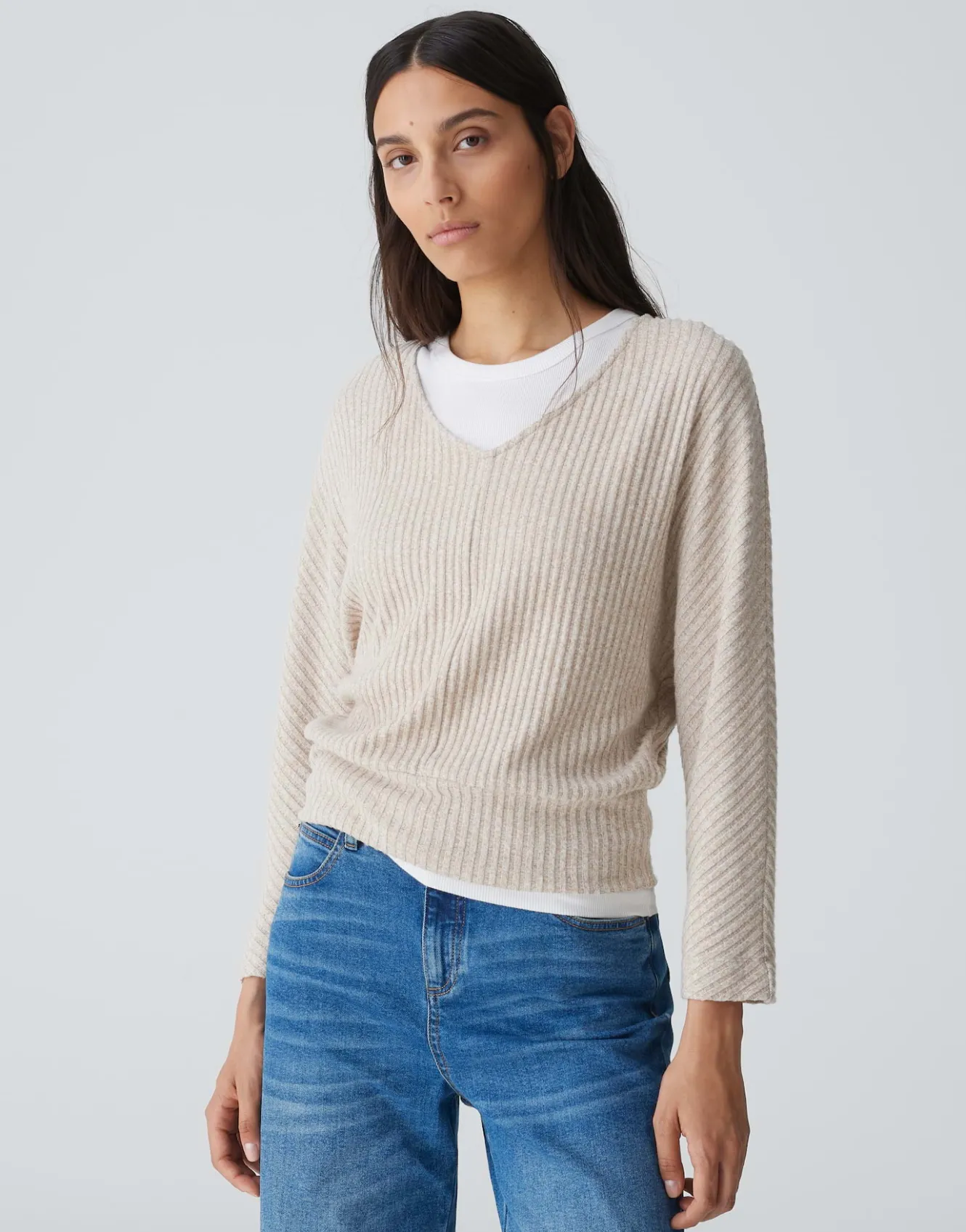 shirt_sococo_beige_online_bestellen_1.webp OPUS Shirt Sococo Beige Online Bestellen^Damen Shirts