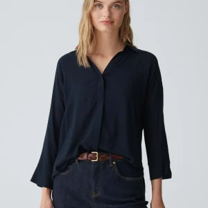 OPUS Shirtbluse Flavena Blau Online Bestellen^Damen Blusen