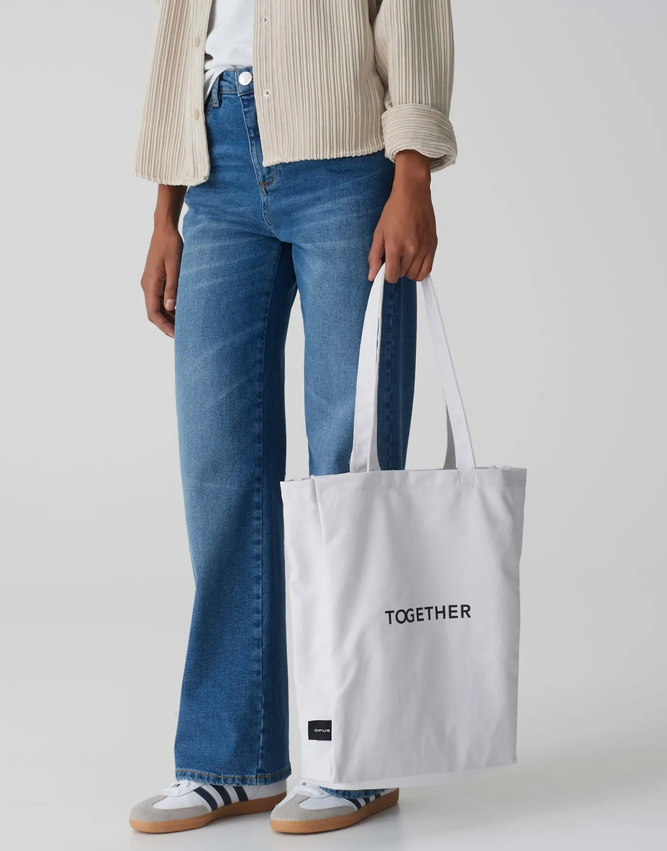 shopper_canvas_wei_online_bestellen_1.webp OPUS Shopper Canvas Weiß Online Bestellen^Damen Accessoires