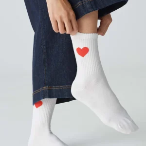 OPUS Socke Yennis Heart Weiß Online Bestellen^Damen Accessoires