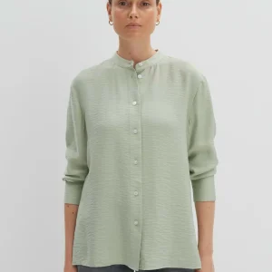 OPUS Stehkragenbluse Ziano Grün Online Bestellen^Damen Blusen