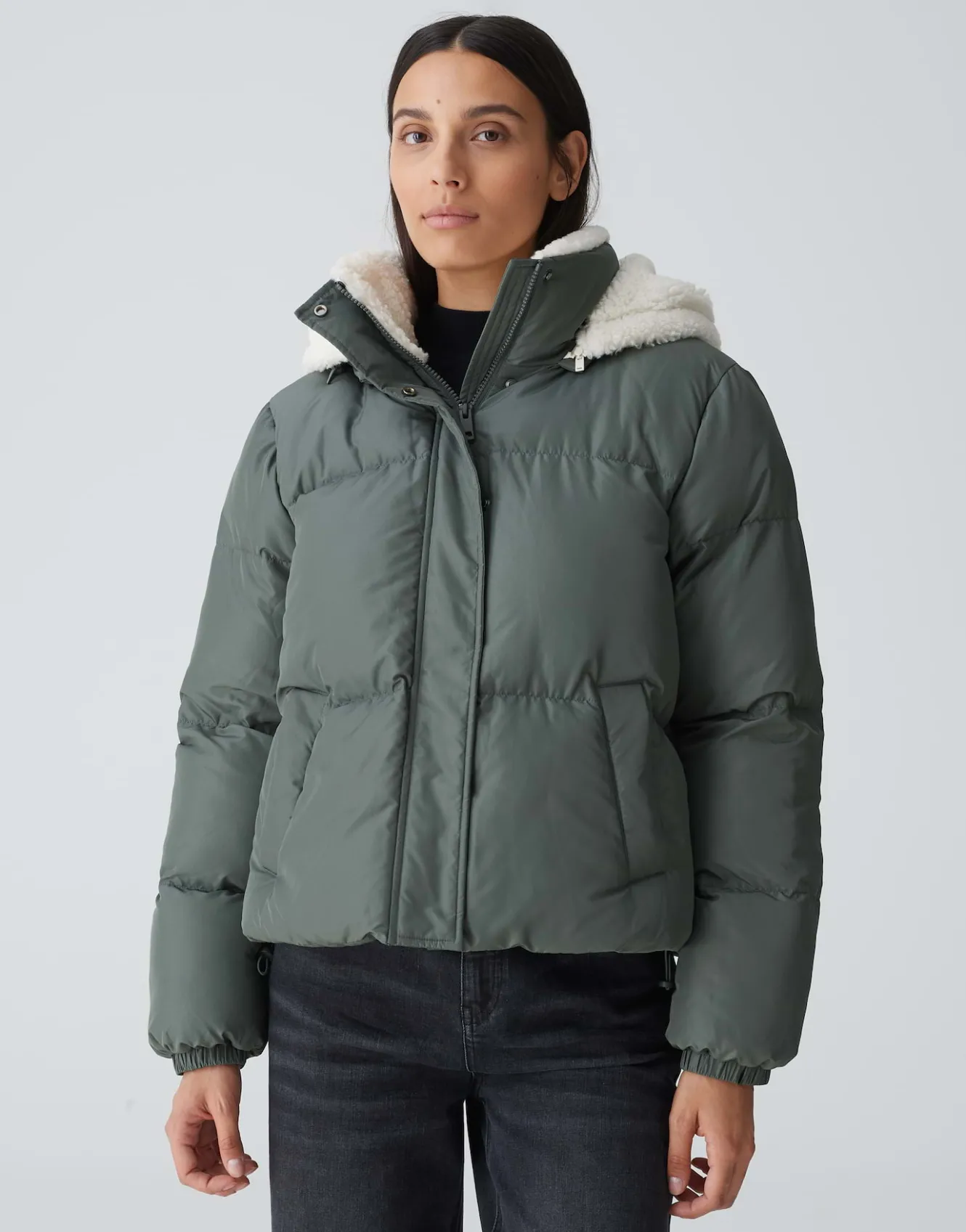 steppjacke_haide_grn_online_bestellen_1.webp OPUS Steppjacke Haide Grün Online Bestellen^Damen Jacken / Mäntel