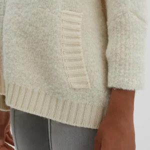 OPUS Strickjacke Touclee Detail Weiß Online Bestellen^Damen Strick