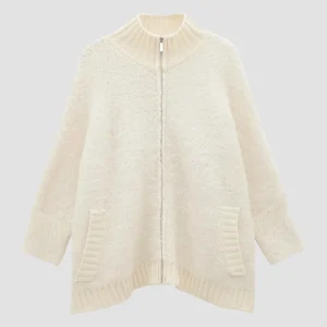 OPUS Strickjacke Touclee Detail Weiß Online Bestellen^Damen Strick