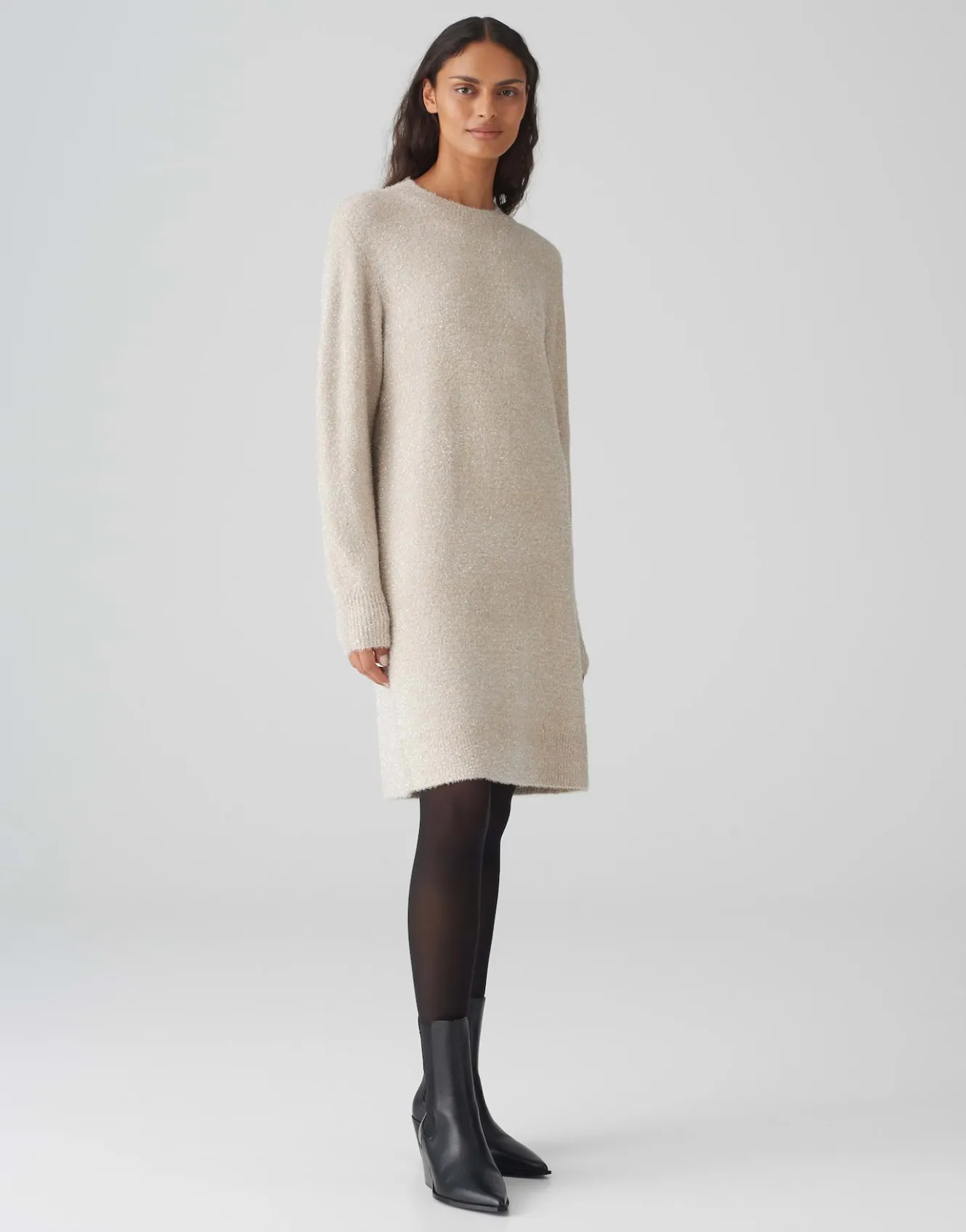 strickkleid_waletta_beige_online_bestellen_1.webp OPUS Strickkleid Waletta Beige Online Bestellen^Damen Kleider