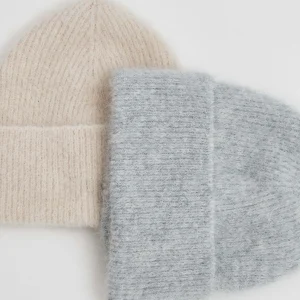 OPUS Strickmütze Beky Fluffy Grau Online Bestellen^Damen Accessoires