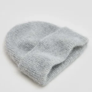 OPUS Strickmütze Beky Fluffy Grau Online Bestellen^Damen Accessoires