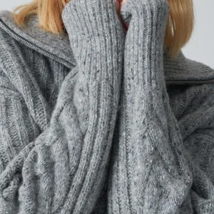 OPUS Strickpullover Popfy Grau Online Bestellen^Damen Strick