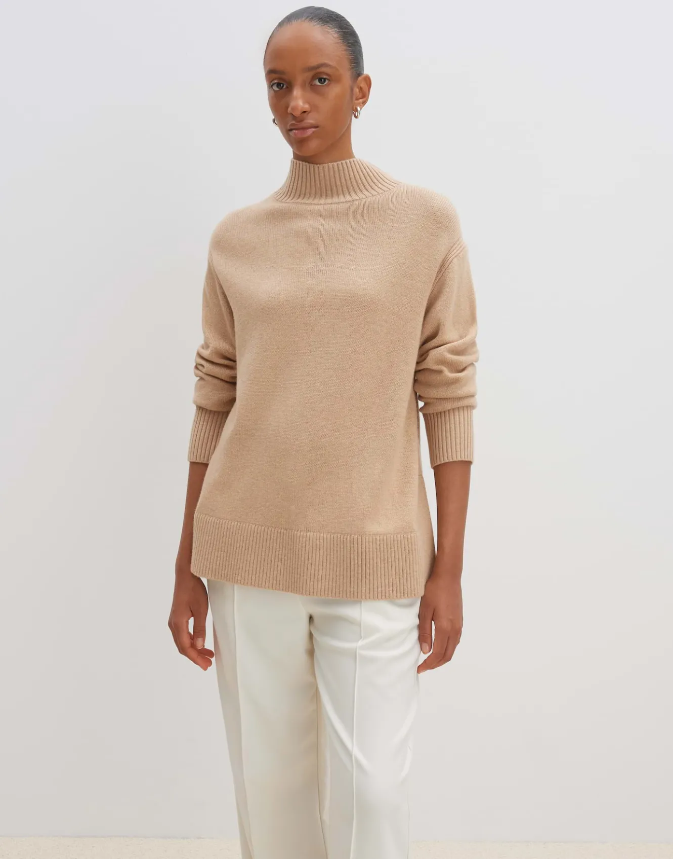 strickpullover_tahila_beige_online_bestellen_1.webp OPUS Strickpullover Tahila Beige Online Bestellen^Damen Strick