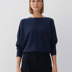 OPUS Strickpullover Taliya Detail Blau Online Bestellen^Damen Strick