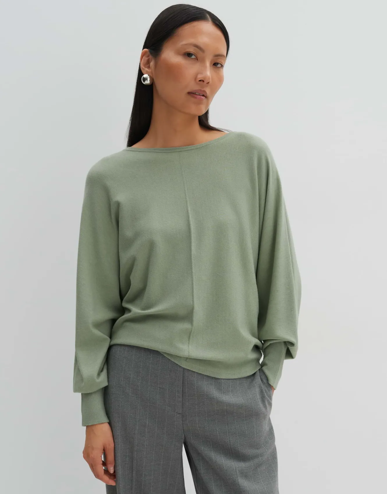 strickpullover_taliya_line_grn_online_bestellen_1.webp OPUS Strickpullover Taliya Line Grün Online Bestellen^Damen Strick